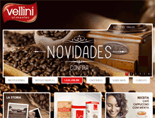 Tablet Screenshot of cafevellini.com.br